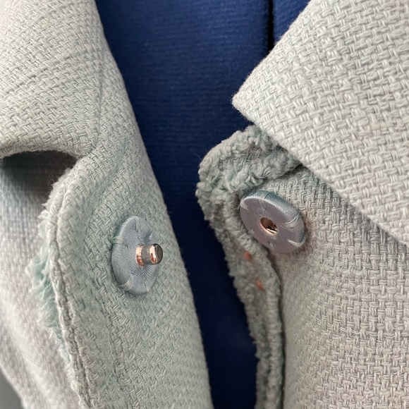 Classiques Entier Robin’s Egg Blue Blazer with Button/Snaps - Picture 4 of 14